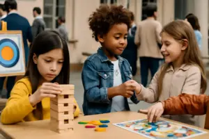 Giochi e attività durante le pause evento: proposte che aiutano i più piccoli a sentirsi parte del gruppo